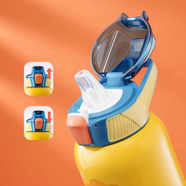 560ml Stainless Steel Thermal Drink Bottle Vacuum Flask Water Bottle For School Kids