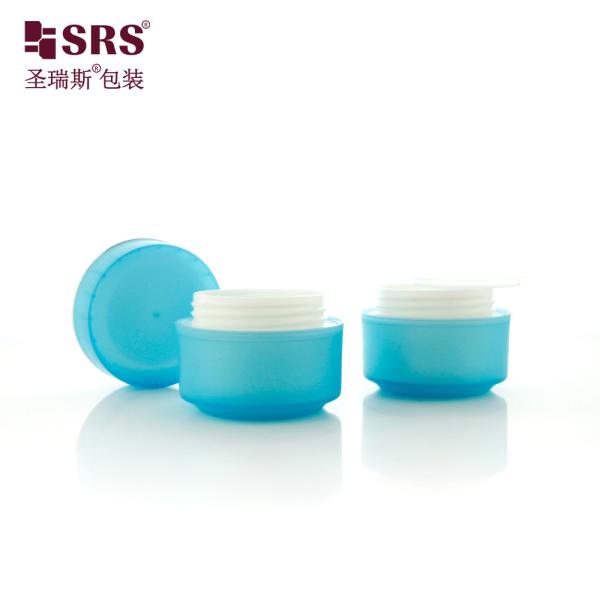 SRSI Des pots en plastique à finition mate et élégante Idéal Emballage en PP semi-translucide pour les crèmes pour les yeux Les gels pour le visage Les délices de soins de la peau