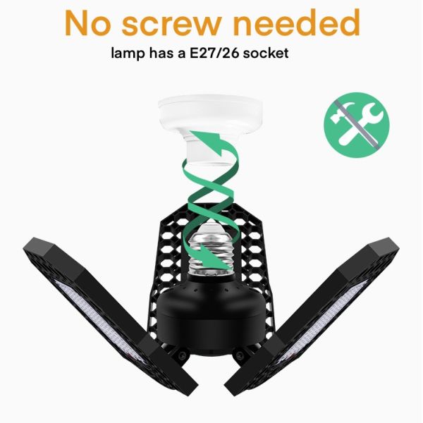 Складное СИД E27 E26 8000lm растет светлым для саженцев цветет Hydroponic