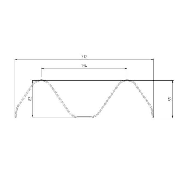 W Beam / Thire Beam Машина для формирования дорожного барьера автомагистраля 10 м/мин-20 м/мин