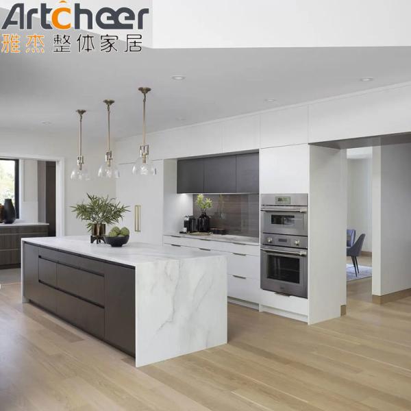 Modular Kitchen Cabinets Eco-Friendly Plywood for Modern Villa Kitchen Storage Design