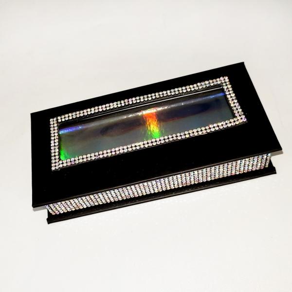 ODM OEM Magnet Gift Box Rhinestone False Eyelash Packaging With Drill