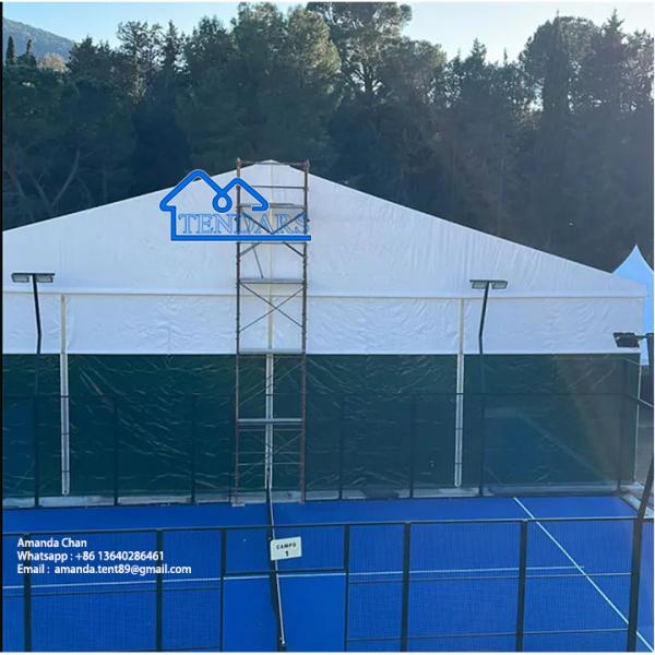 Anti-UV Tenda de desporto ao ar livre Quadro de alumínio personalizado Court Gym Tenda de corrida Tenda desportiva portátil