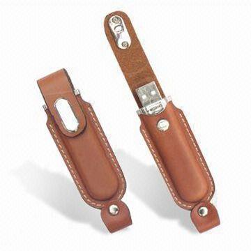 Memoria USB AT-030A del cuero del regalo de la promoción