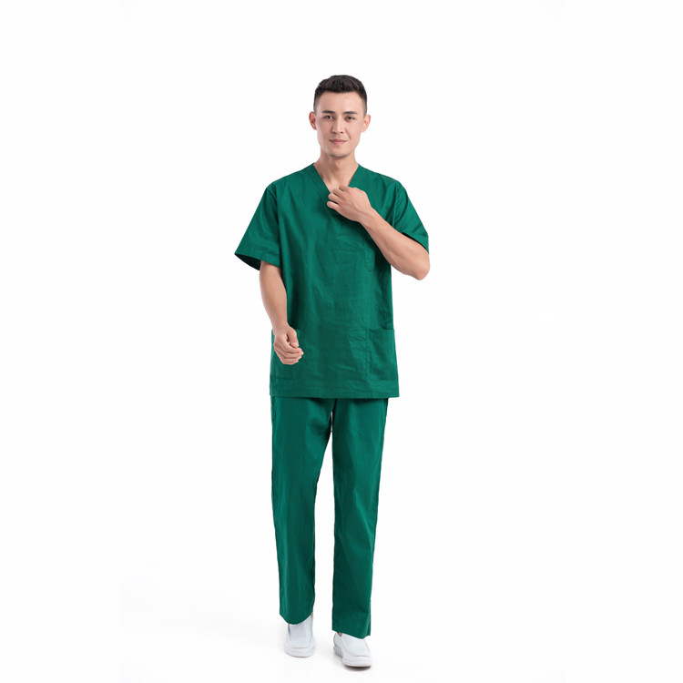 Зеленые люди Scrub рукав M L XL XXL 3XL 4XL форм костюма короткий