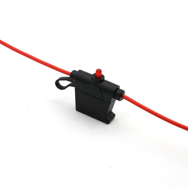 LPR-04B-I-12R 30A 12AWG ワイヤレギュラーブレード LED指示灯付きインラインファイスホルダー