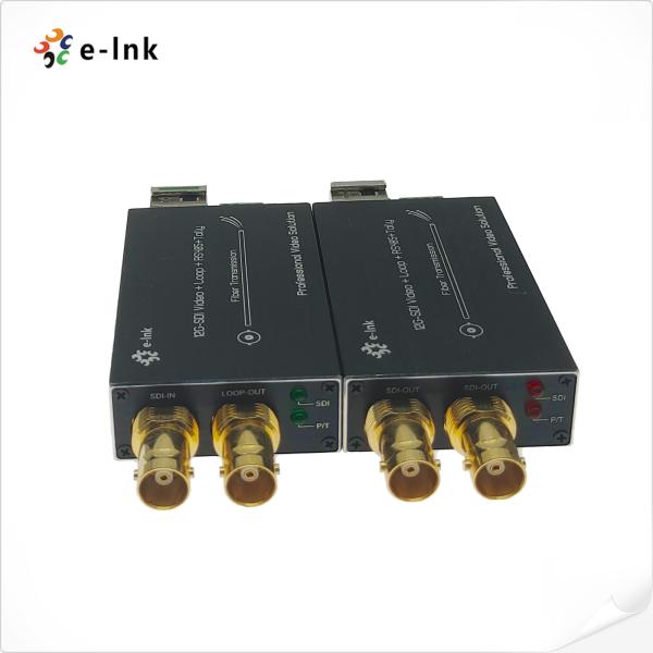 Mini 12G-SDI to Fiber Optic Converter with Audio, Tally, and RS485 Support