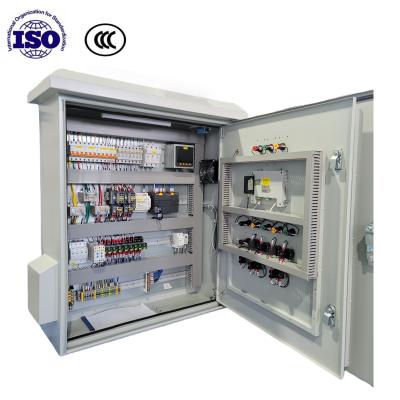 Cabinet de control PLC de metal personalizado Panel de control de estación de bomba integrado