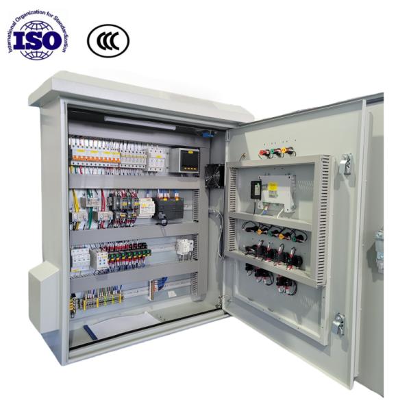 Cabinet de control PLC de metal personalizado Panel de control de estación de bomba integrado