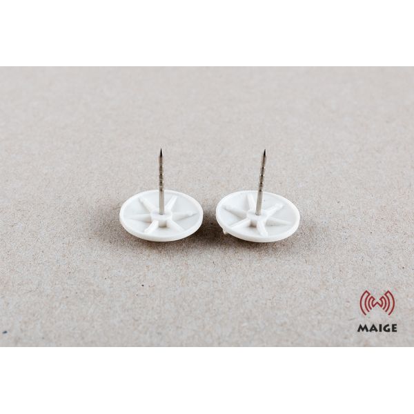 Magnetic Lock Plastic Head Pins Length 16 Mm / 19 Mm Wear Resistant