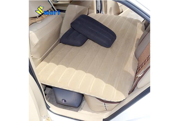 Christmas Gift Inflatable Single Airbed Mattress Multifunctional Flocked Backseat Air Bed for Car truck