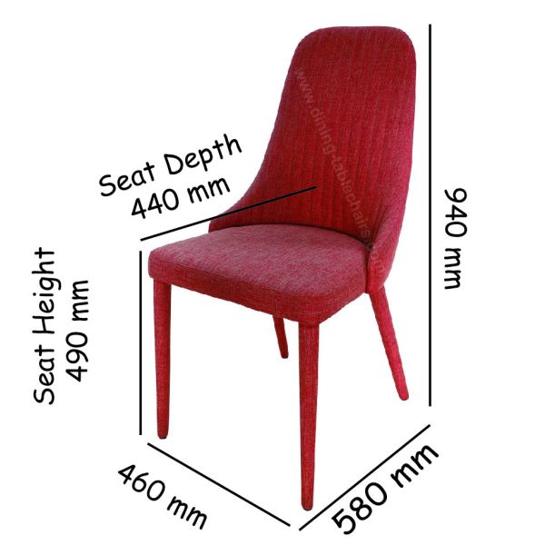 Обитая ткань полиэстера обедающ стул отдыха стула гостиной стула