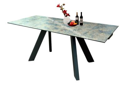 3D Printed Tempered Glass Dining Table 2.1 Meter Heat Resistant For 10 Seats