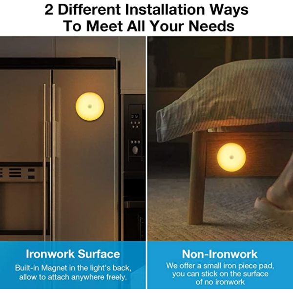 20LM 0.5W Detachable LED Night Light Rechargeable 0.1A With Dual USB Ports