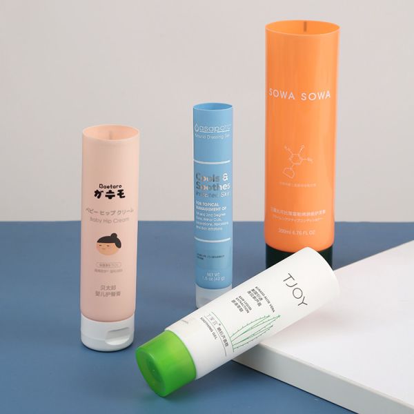 Biodegradable PE Soft Cosmetic Packaging Tube For Hand Cream Body Lotion