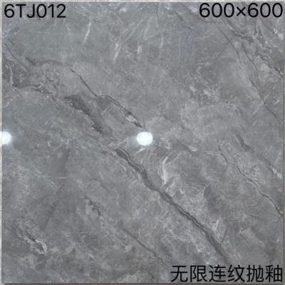 Clay Sparkle Floor Tiles , Lustrous Polished Grey Porcelain Tiles