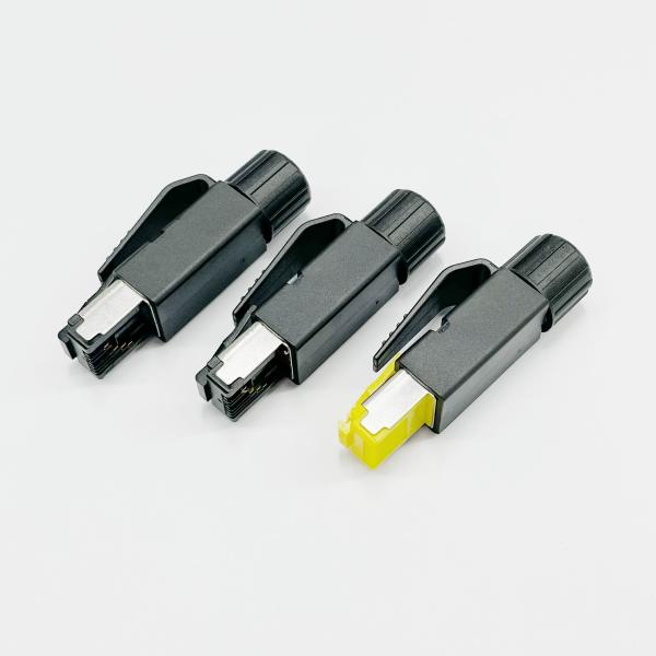 Conector Metálico Servo Motor Ouro/Prata 4 pin 8pin profinet RJ45 CAT5 E