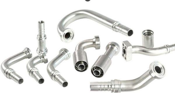 Stainless Steel Flange Swaged Hose Fitting 6000psi 87691 hydraulic hose flange