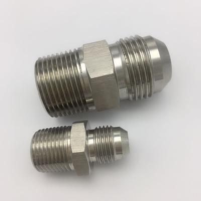 NPT 1/4 adaptador de aço inoxidável da mangueira