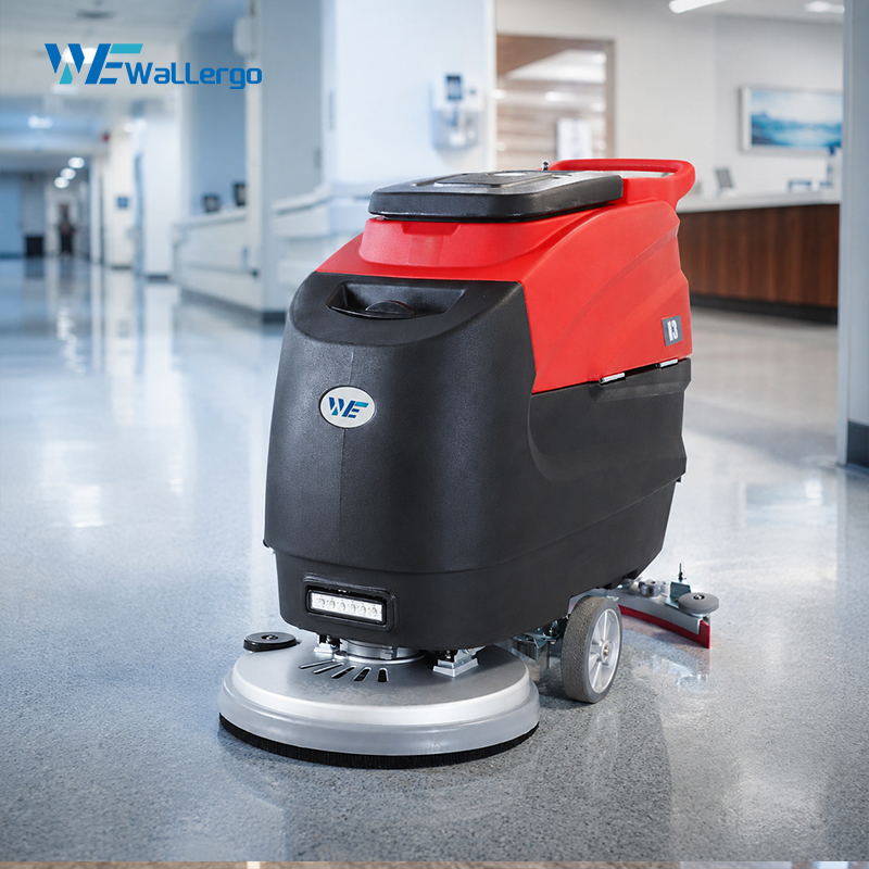 New Type Electric Wet Dry Floor Scrubber Applicable to Shop Hotel School Hospital