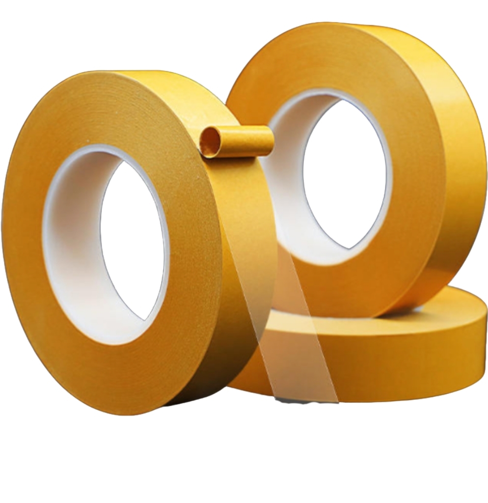Ultra Thin Double Sided Adhesive Tape Made from Transparent PET for Heat Resistant Industrial Bonding and Surface Fixing