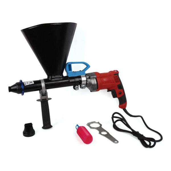 Grout Gun for Electric Mortar Pump 700W Mortar Press Mortar Sprayer with 2 Nozzles