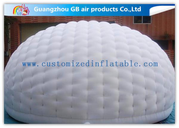 Exhibition / Party Nylon Healthy Economic Inflatable Air Tent White Moon Tent