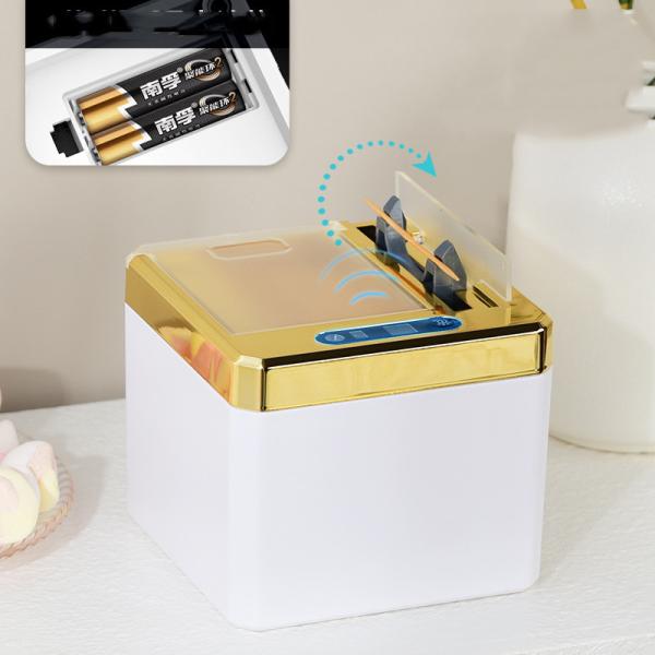 Pop Up Toothpick Smart Trash Can Automatic Trash Can 13 Gallon