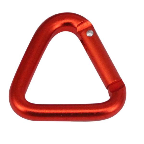 outdoor camping backpack use Aluminum snap Hook triangle shaped style carabinier