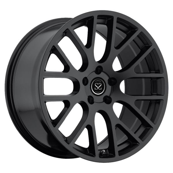 alloy wheel 17 19 20 inch black machine face polish forged rim from china