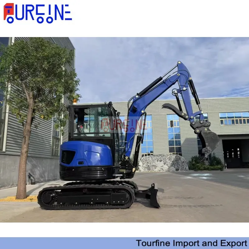 3.5 Ton Mini Crawler Excavator Machine With 0.11 CBM Bucket For Construction