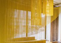 Das cortinas de alumínio do elo de corrente da decoração do teto cor dourada