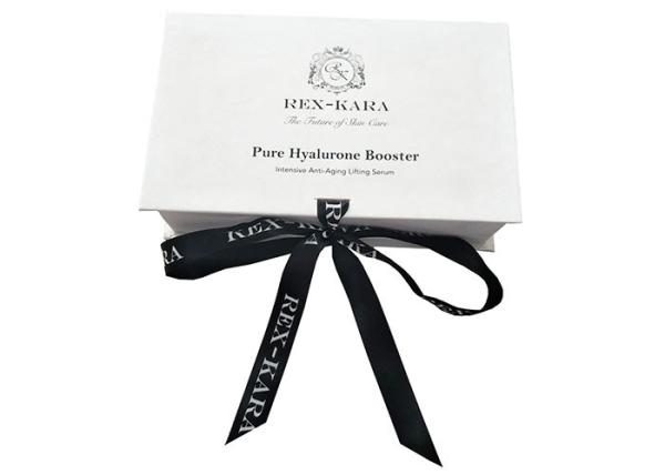 Perfume Book Shaped Jewelry Box Black Ribbon Closure Moisture Proof Covered