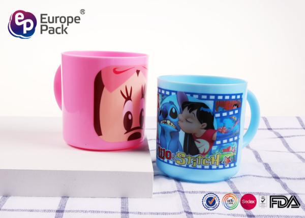Customized Durable Childrens Plastic Cups Kids Cups With Handles