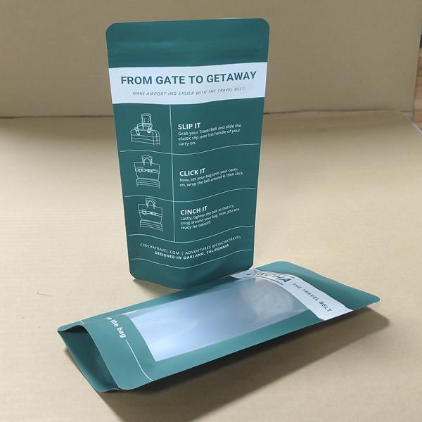 Bolsas de embalaje de alimentos PE Stand Up con ventana de 10 cm a 50 cm de ancho