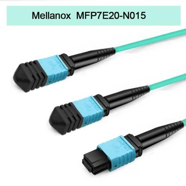 Nvidia Mellanox 100% Genuine Products Mfp7e20-N015 Passive Fiber Cable, Mmf, MPO12 APC to 2xmpo12 APC, 15m