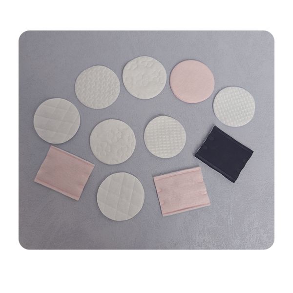 OEM Premium Organic Disposable Facial Cosmetic Pure Cotton Pads Makeup Remover Pad Black Cotton Pad