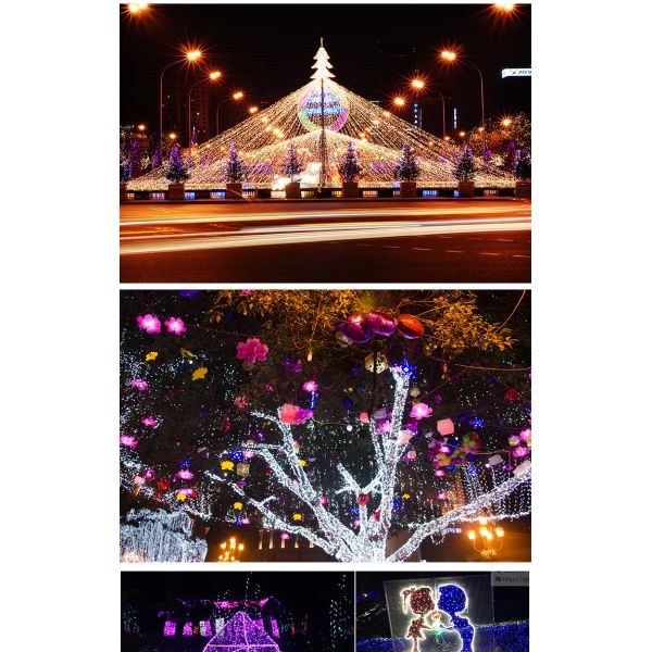 Outdoor Waterproof 300m Purple LED Fairy Lights String Garland for Christmas Holiday Decoration