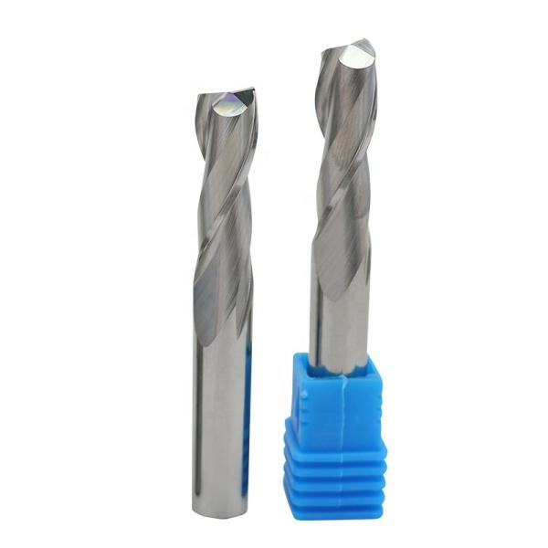 HOT SALE Wholesale 2F Flat End Milling Cutter  Hard Metal Double Edge Spiral CNC Milling Cutter for Wood