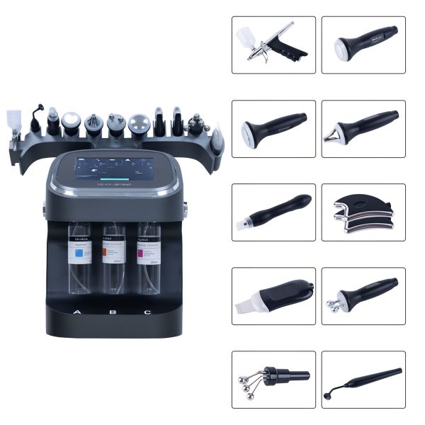 10 In 1 Hydrafacial Machine 350W Hydra Aqua Peel Machine 1 Year Warranty