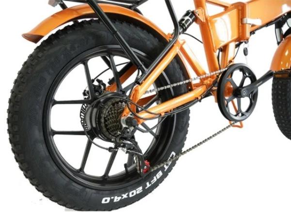 20 Inch 7 Speed Fat Tire Folding Ebike 750W With LCD Display And Lithium Battery