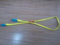 Estilingue frente e verso do Webbing de 1 polegada, corrrentes de levantamento do Webbing do poliéster com etiqueta alaranjada