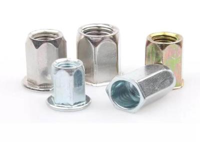 Carbon Steel Class 4.8 Hexagon Flat Head Rivet Nut M6 Rivet Nut High Strength