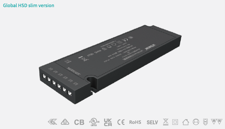 Letaron LED Driver 60W Power Supply 24V Transformer 120V-240V AC to DC for Cabinet Strip Lights