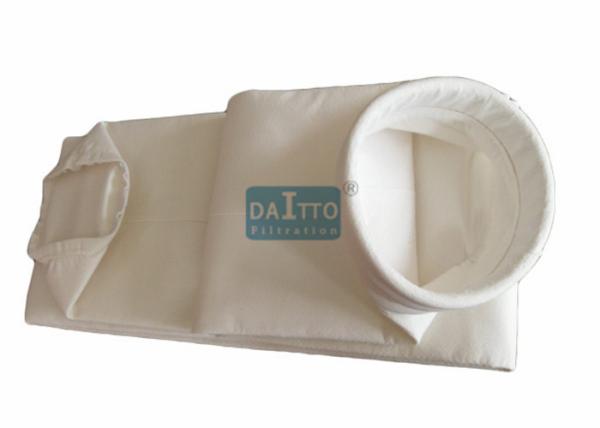 Waterproof Dust Collector Filter Bags Polyester Needle Felt Good Hydrolysis Stability