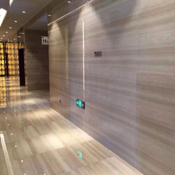2018 Wholesale low price wood grain glazed sunny grey marble