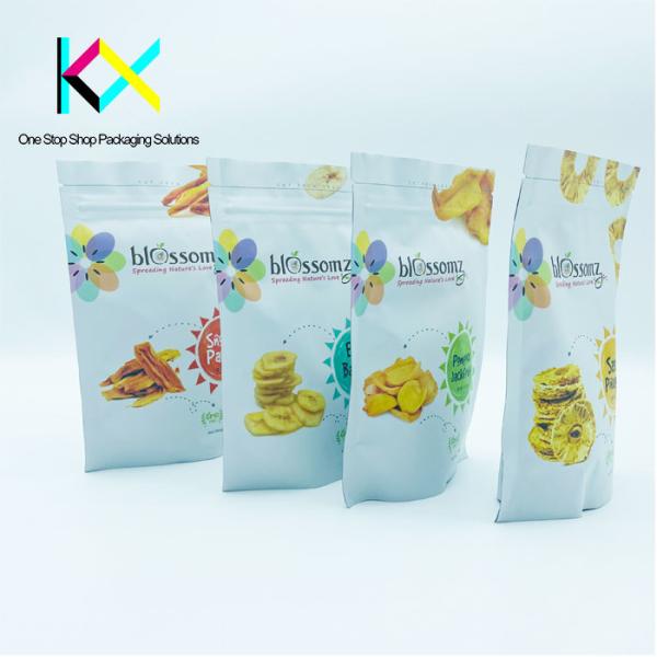 BRC Custom Printed Resealable Food Bags Laminated Foil Snacks Packaging Pouches