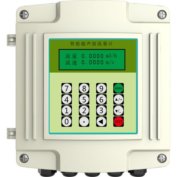 Fixed ultrasonic flowmeter