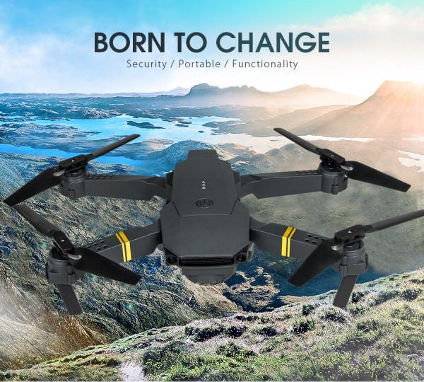 Foldable Altitude Hold Quadcopter Drone with HD Camera Live Video e58 drone