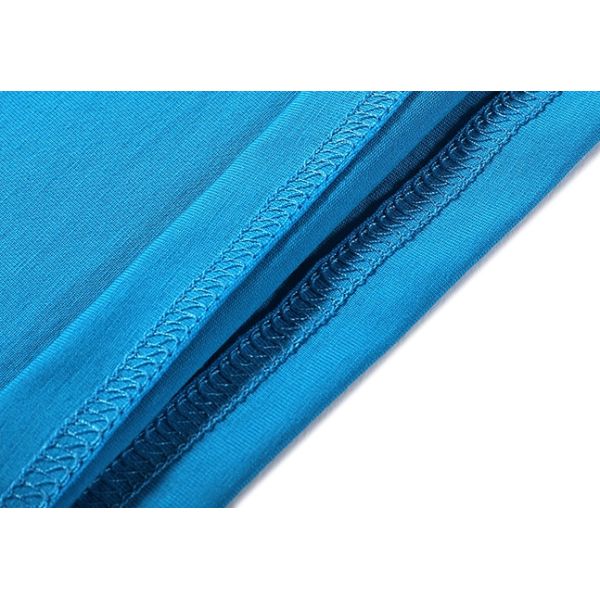 Cotton Polyester Fit V Neck T Shirts / Blank Knitted Cuffed Sleeve T Shirt